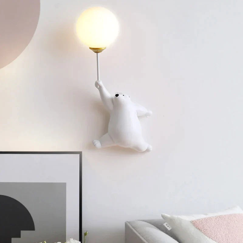 LumiBear | Charming Colorful Cartoon Wall Lamp for Kids' Rooms 3