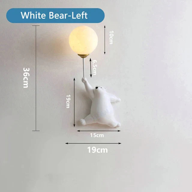 LumiBear | Charming Colorful Cartoon Wall Lamp for Kids' Rooms 7