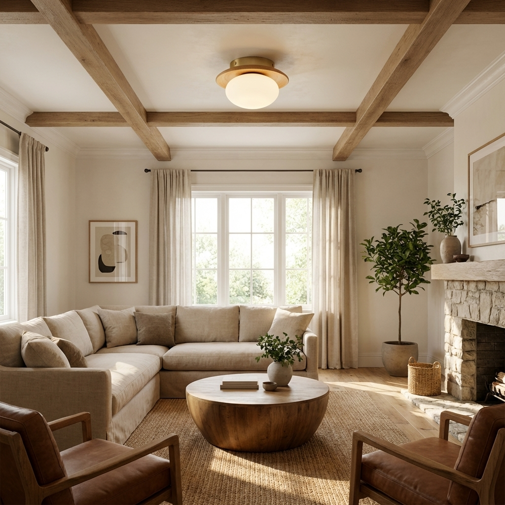 Luminara | Elegant Frosted Glass Flush Mount Ceiling Light Fixture 2
