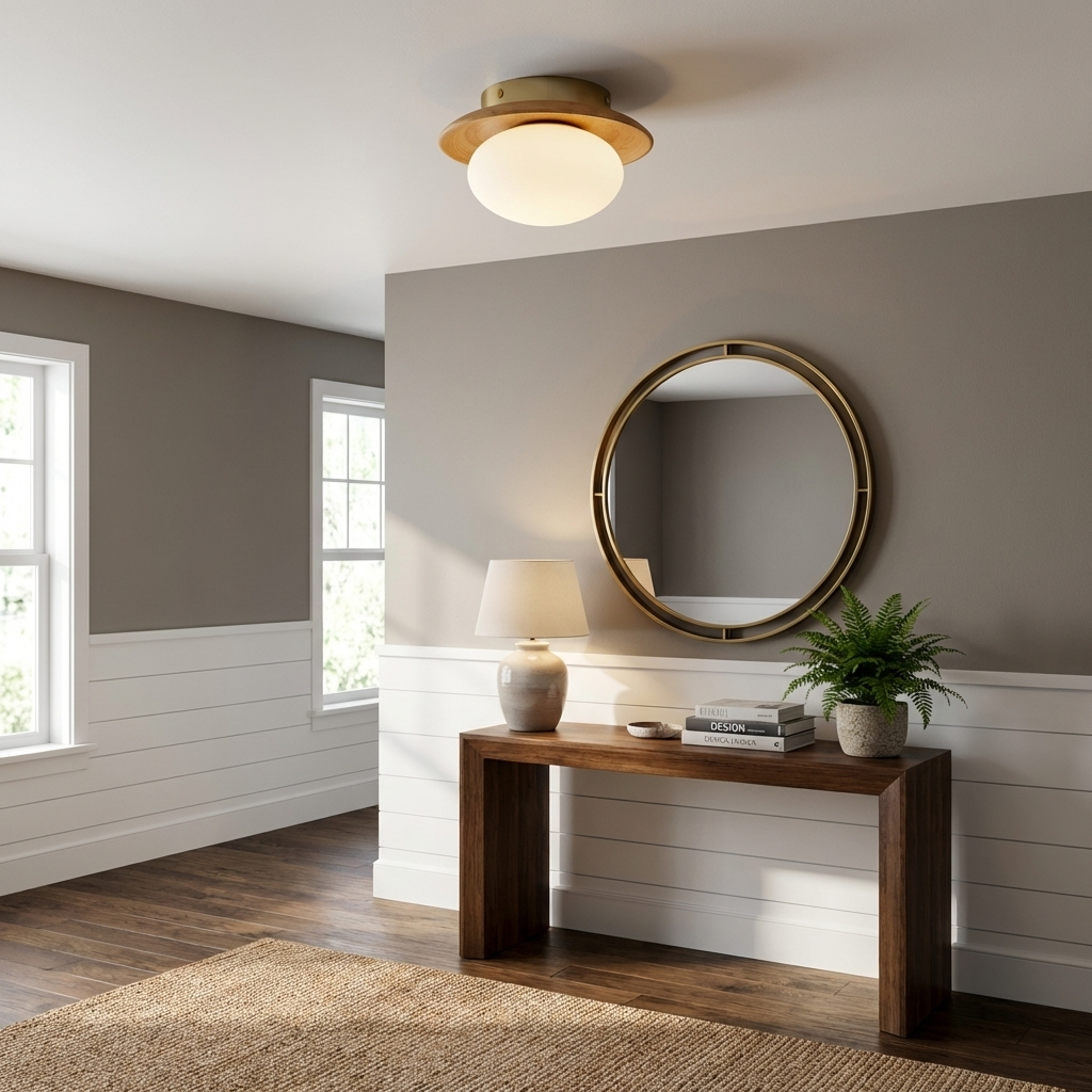 Luminara | Elegant Frosted Glass Flush Mount Ceiling Light Fixture 4