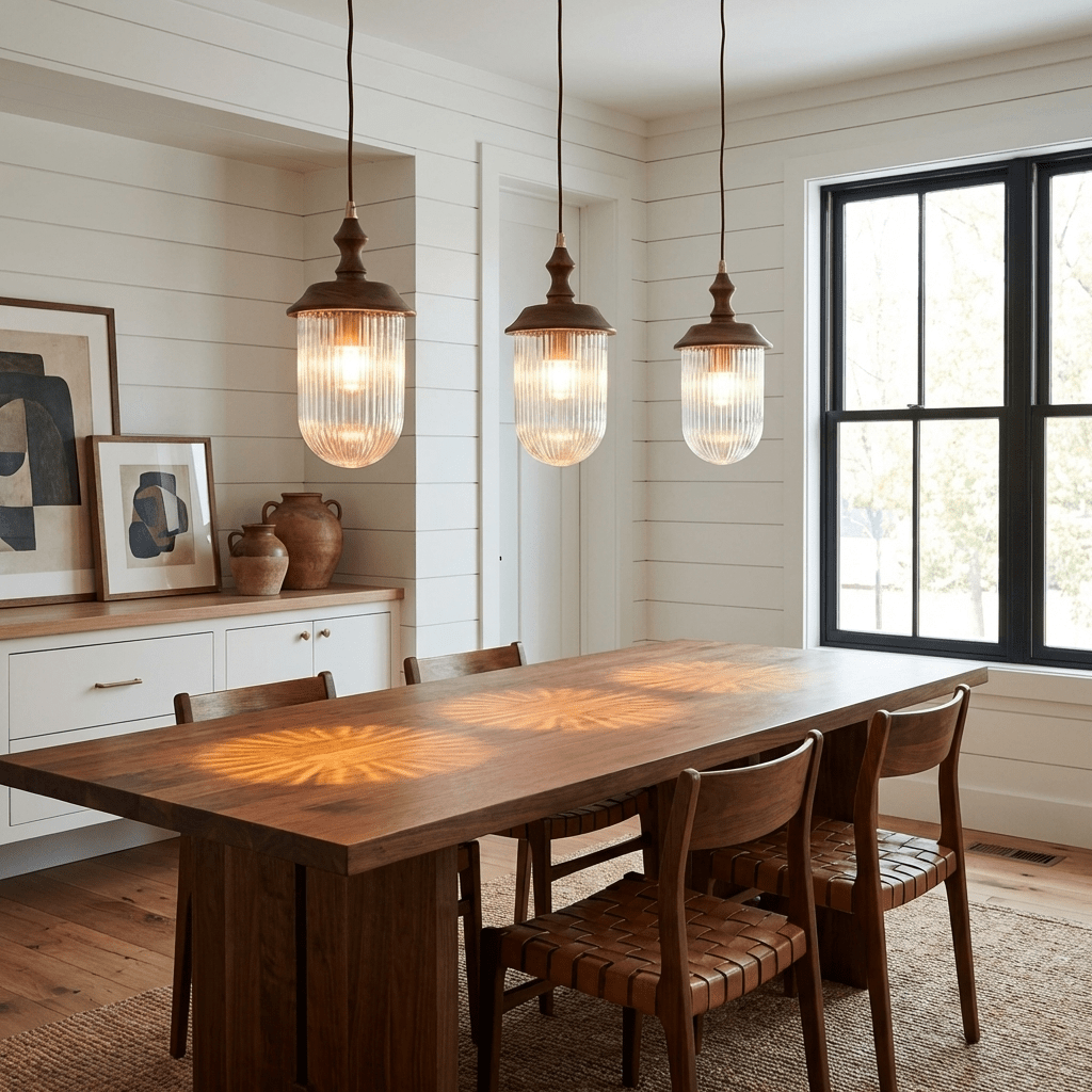Luminara | Elegant Mid-Century Modern Glass Pendant Lighting Fixture 4