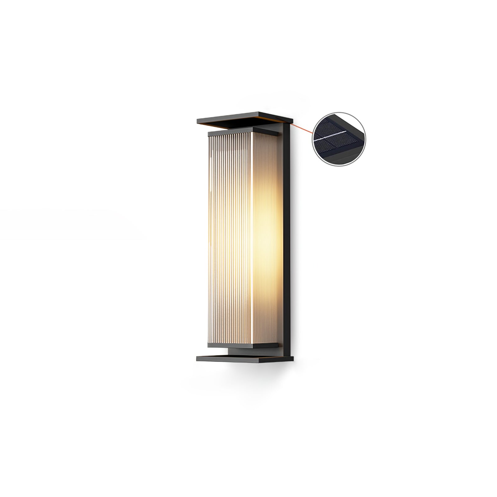 Luminara | Modern Durable Solar Outdoor Wall Lantern with Remote Control 10