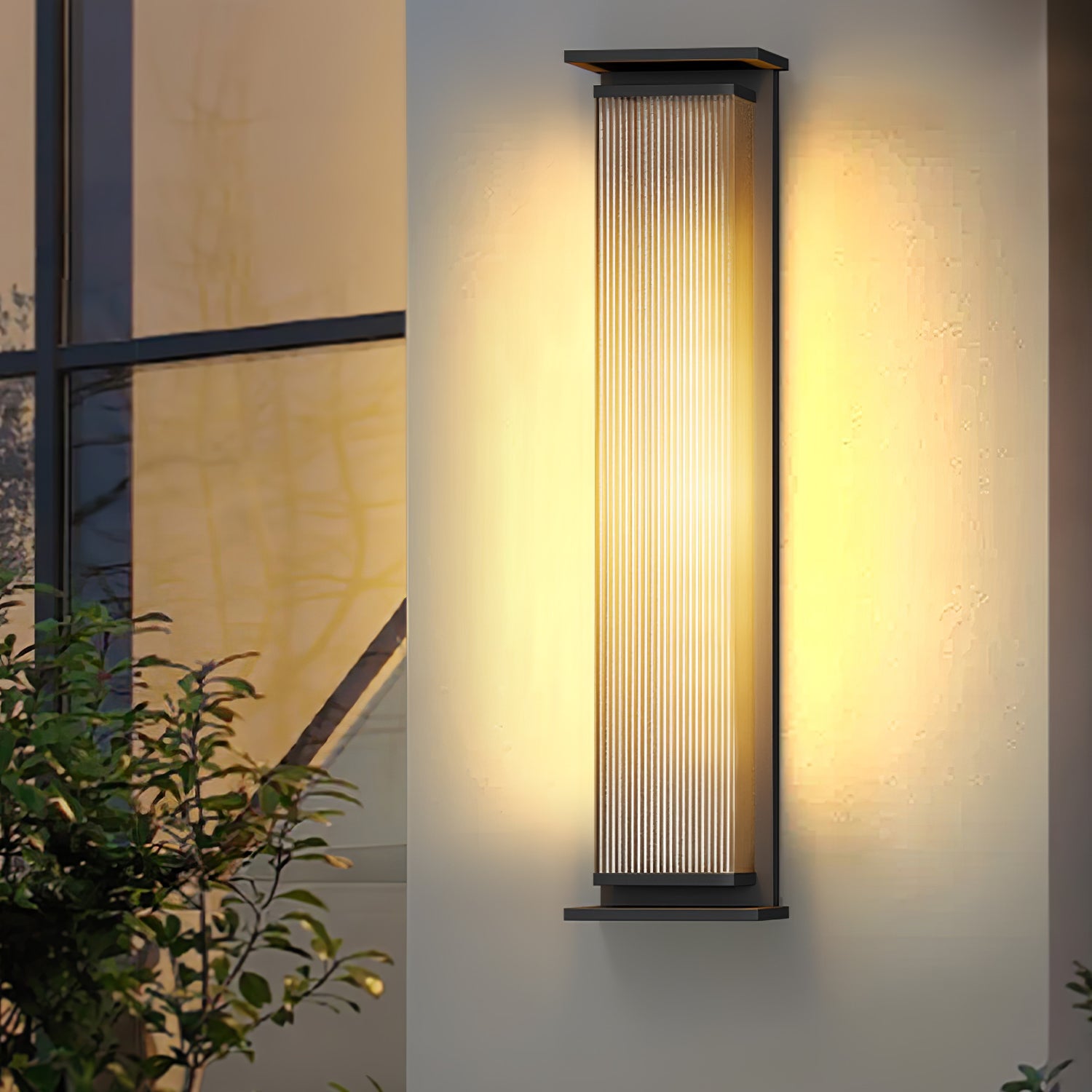 Luminara | Modern Durable Solar Outdoor Wall Lantern with Remote Control 8