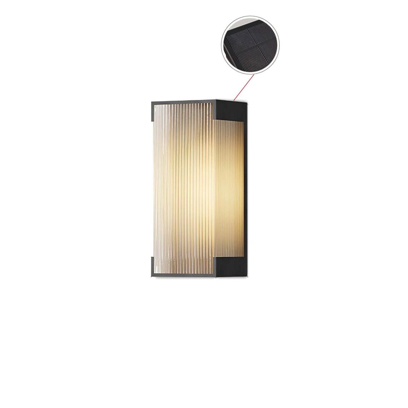 Luminara | Modern Elegant Solar Outdoor Wall Lantern Light Fixture 10