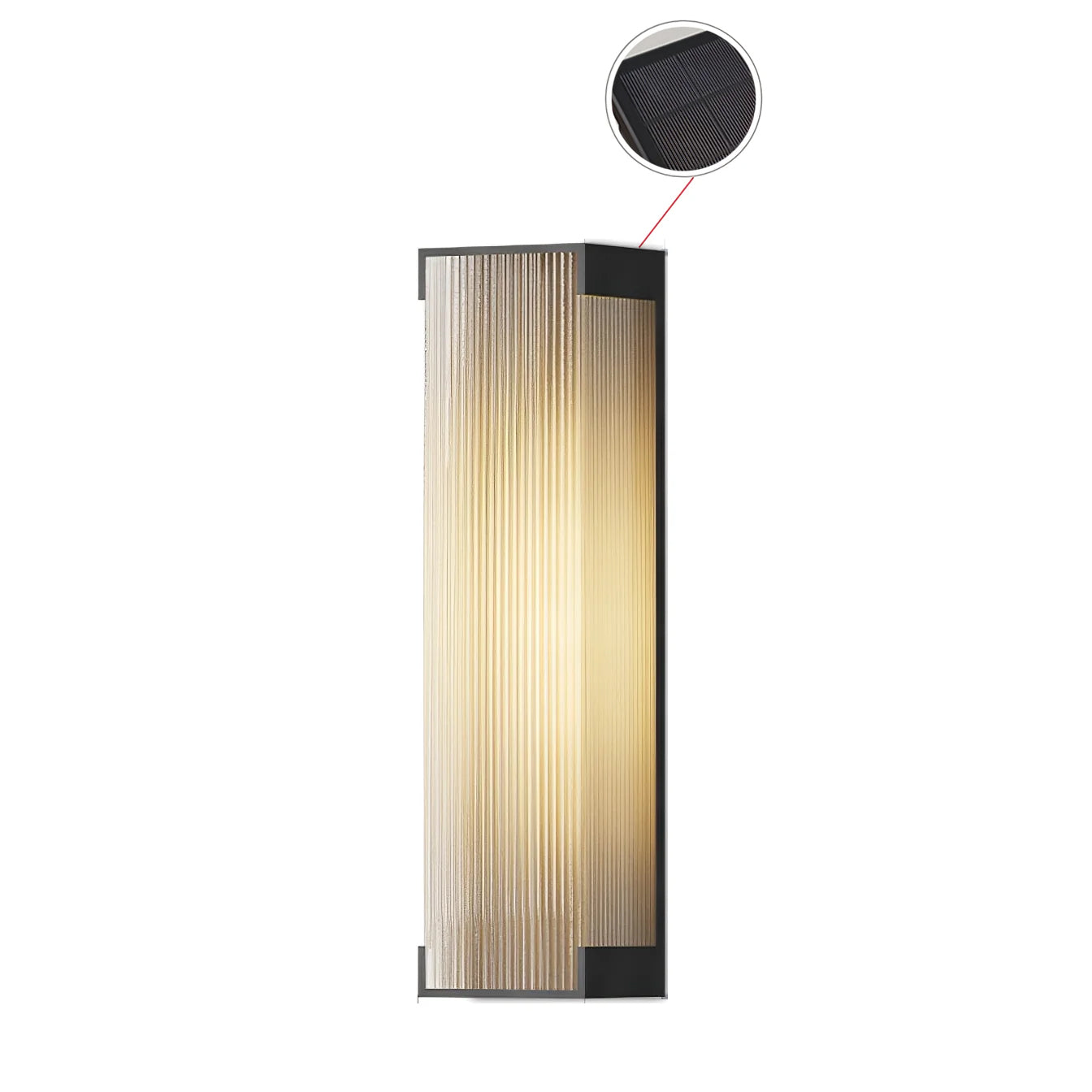 Luminara | Modern Elegant Solar Outdoor Wall Lantern Light Fixture 11