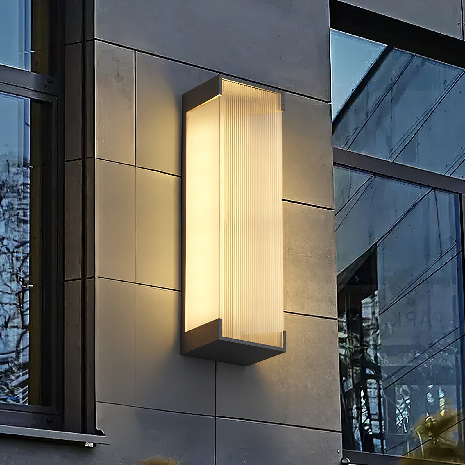 Luminara | Modern Elegant Solar Outdoor Wall Lantern Light Fixture 2