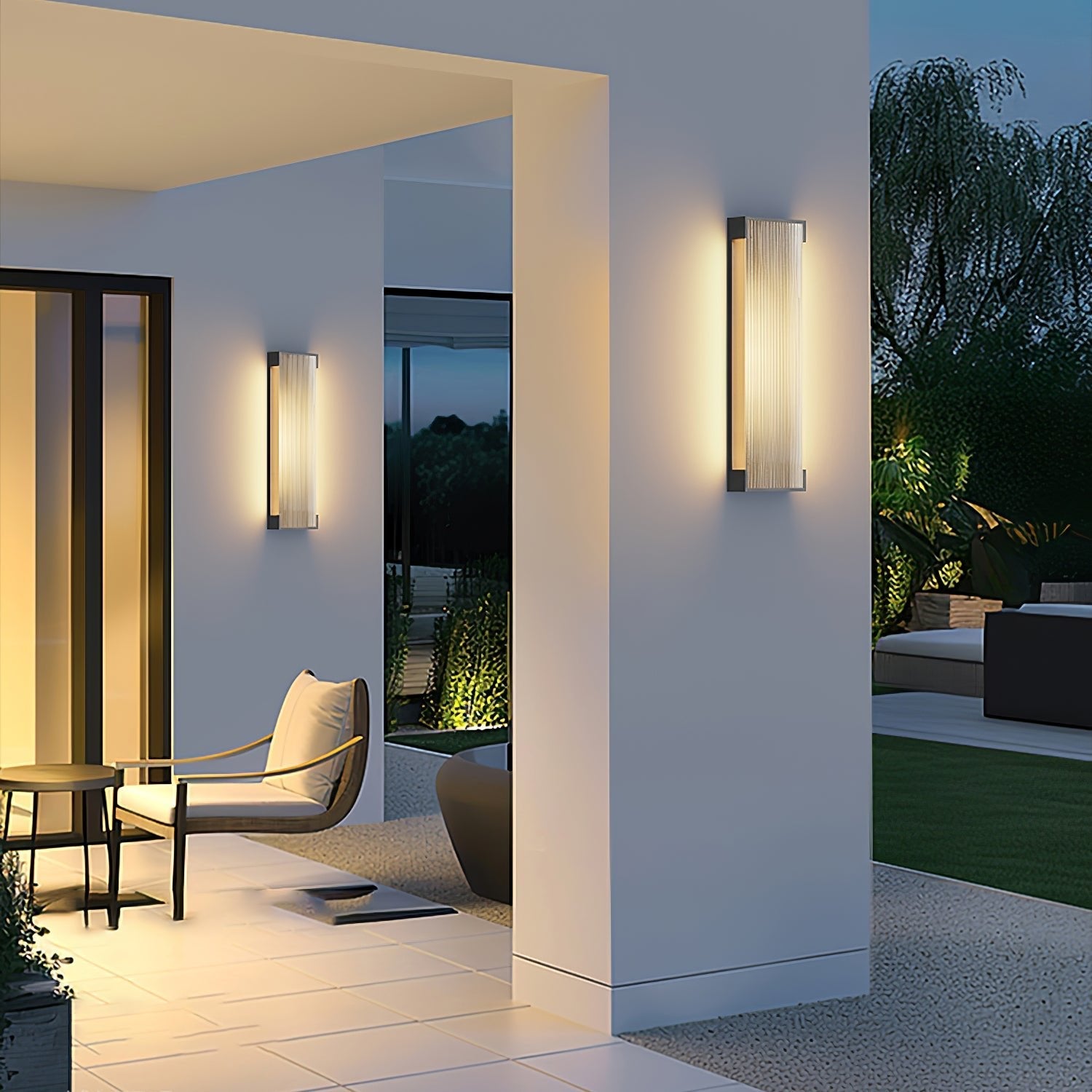 Luminara | Modern Sleek Outdoor Wall Light Fixture for Garden and Patio 8
