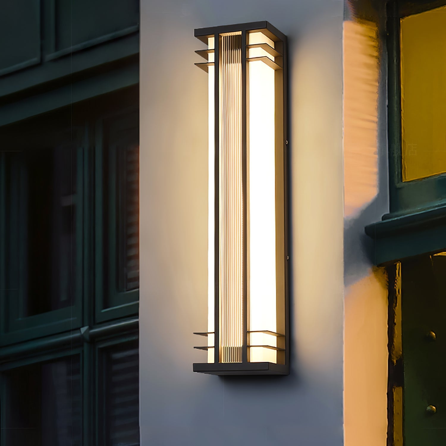 Luminara | Modern Sleek Stainless Steel Outdoor Wall Lamp 2