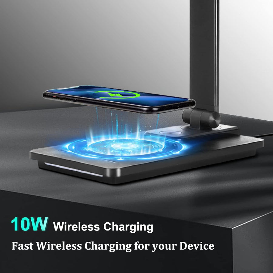 Luminex | Modern Touch-Control LED Desk Lamp with Wireless Charger 3