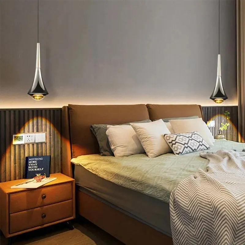 Lunara | Elegant Silver-Plated Glass Kitchen Pendant Light Fixture 3