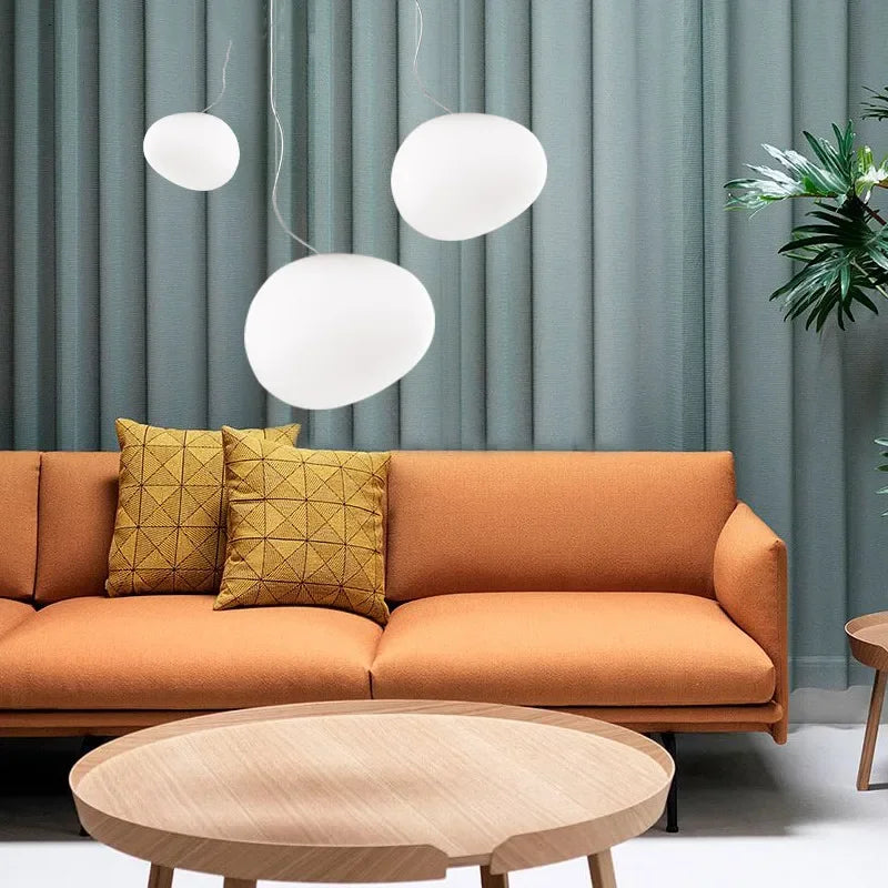Lunaris | Modern Elegant Round Glass Pendant Lighting Fixture 0