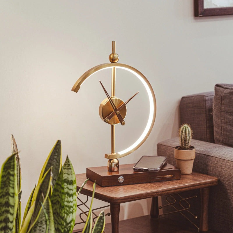 MapleGlow | Modern Versatile LED Clock Lamp with Wireless Charger 1