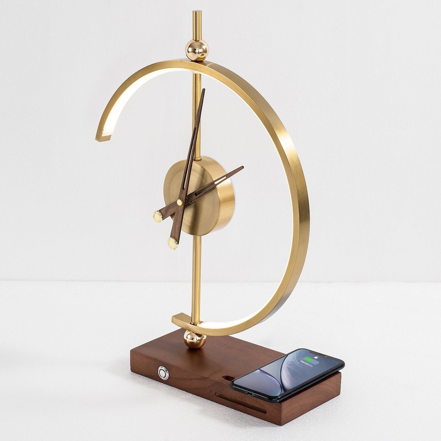 MapleGlow | Modern Versatile LED Clock Lamp with Wireless Charger 4