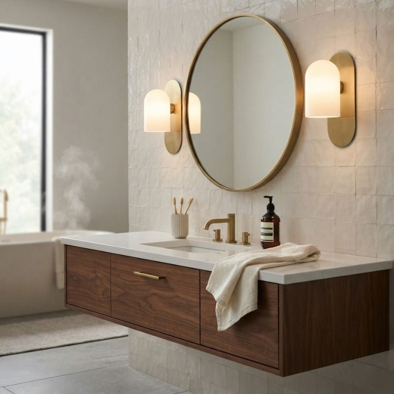 Marvella | Handmade Brass Wall Sconce for Soft Ambient Glow