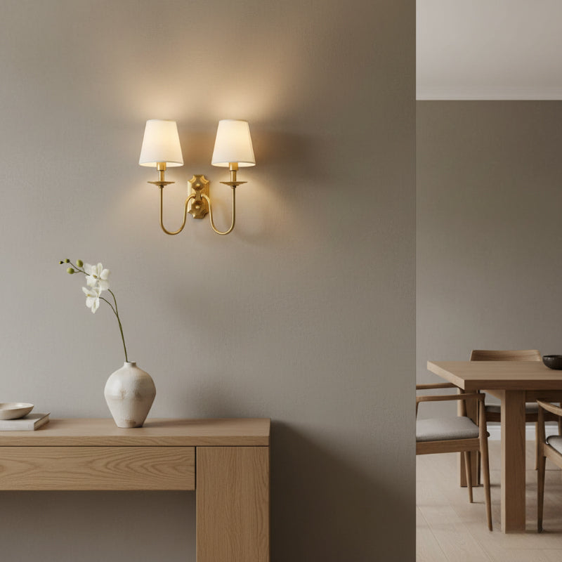 Miralux | Elegant Brass Wall Sconce for Warm Ambient Lighting 1