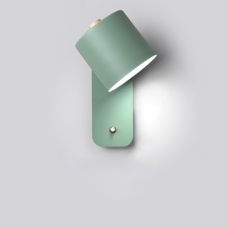 Modern LED Wall Lamp Sconce with Integrated Switch, Metal Design for Indoor Wall Lighting 2