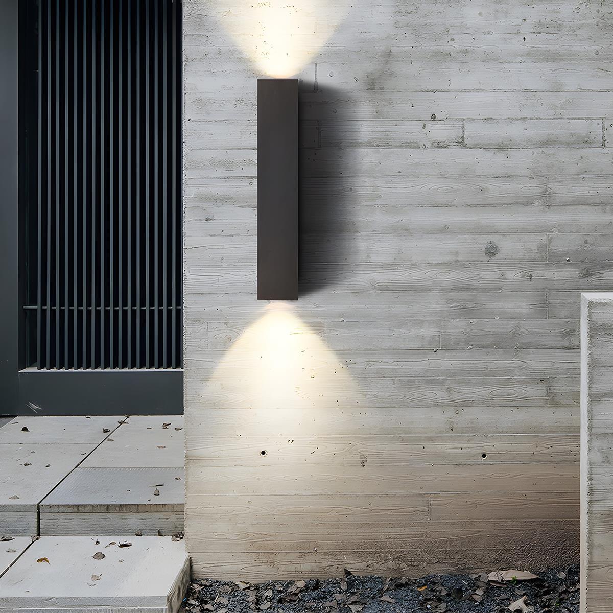 Modern Outdoor Wall Light with IP65 Waterproof Rating – Up and Down LED Exterior Wall Lights for Garden and Patio 2