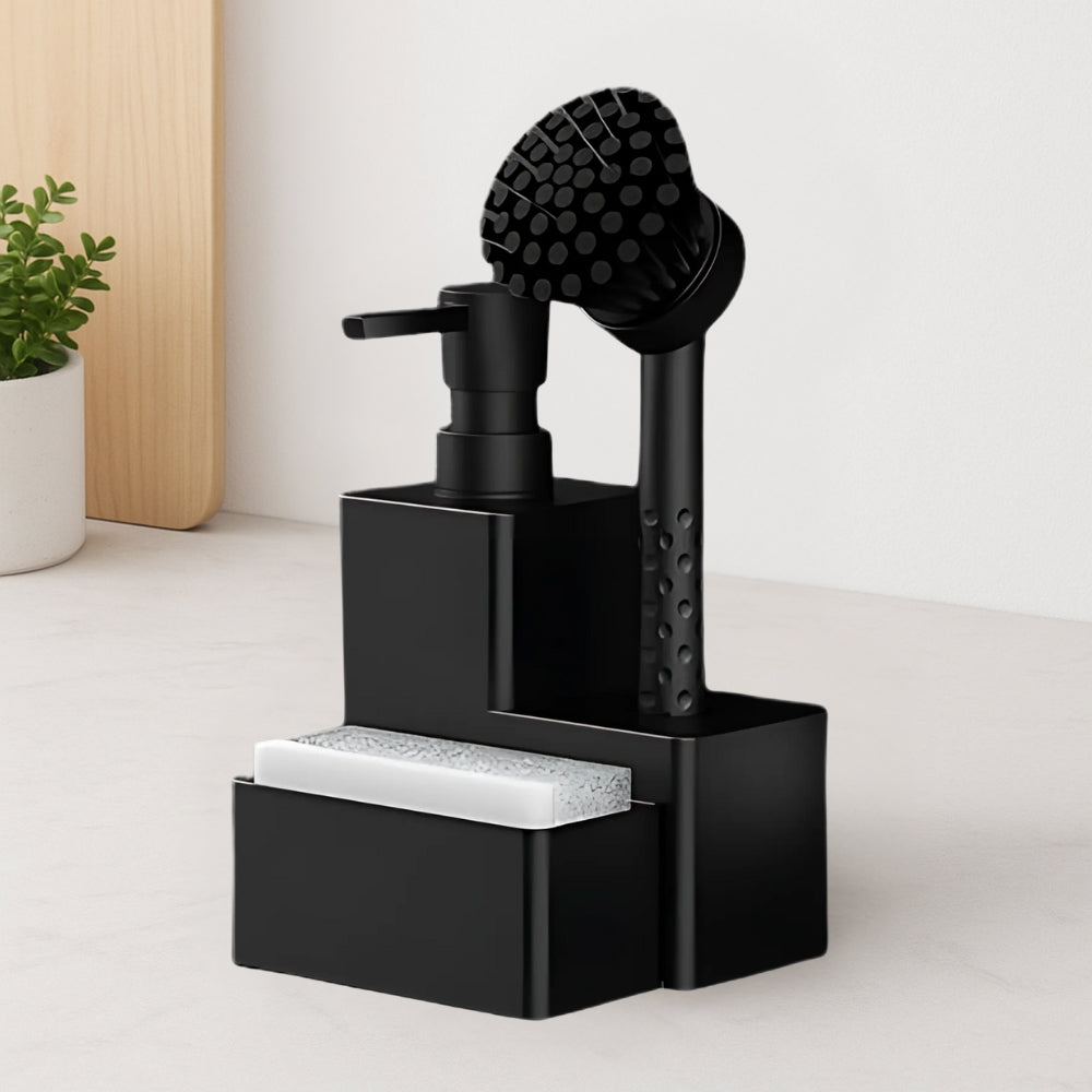 Modern Sink Essentials | Black Soap Dispenser with Eco-Friendly Design | Stylish Addition for Kitchen and Bathroom 1