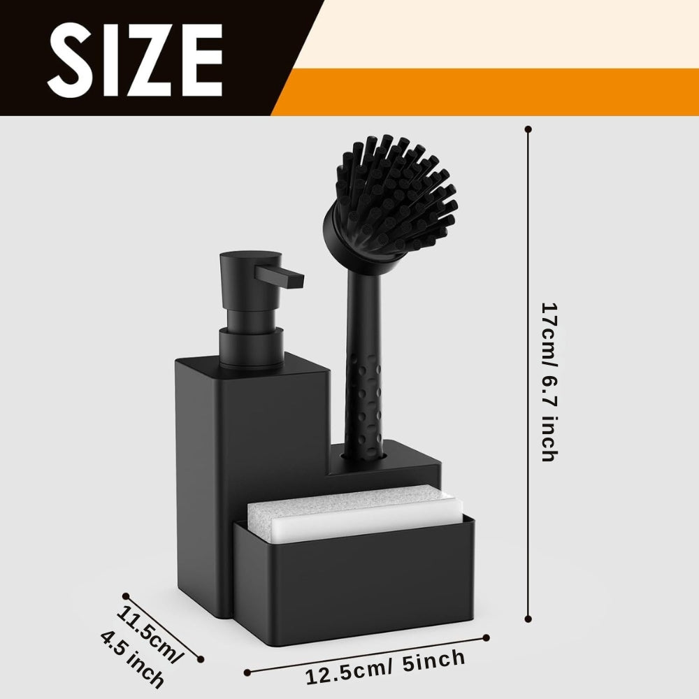 Modern Sink Essentials | Black Soap Dispenser with Eco-Friendly Design | Stylish Addition for Kitchen and Bathroom 6