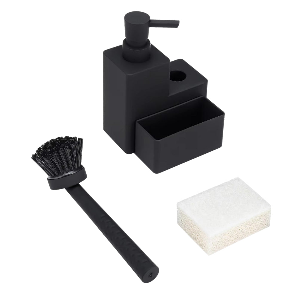 Modern Sink Essentials | Black Soap Dispenser with Eco-Friendly Design | Stylish Addition for Kitchen and Bathroom 7