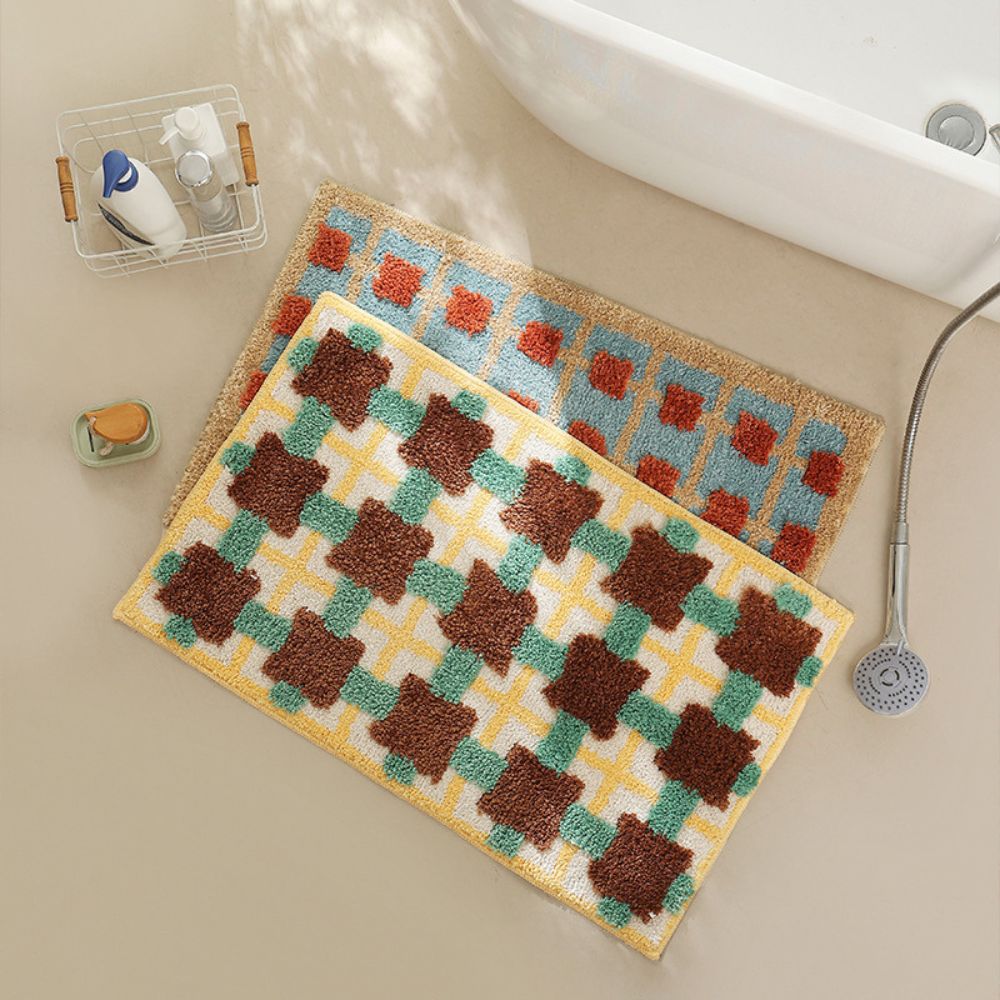 Moroccan Charm | Non-Slip Bath Mat with Soft Fabric for Safe Comfort 1