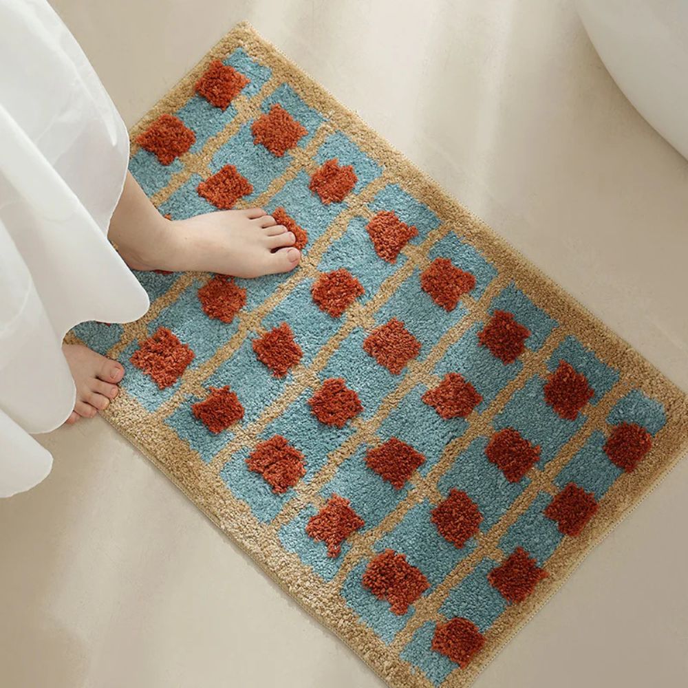 Moroccan Charm | Non-Slip Bath Mat with Soft Fabric for Safe Comfort 2