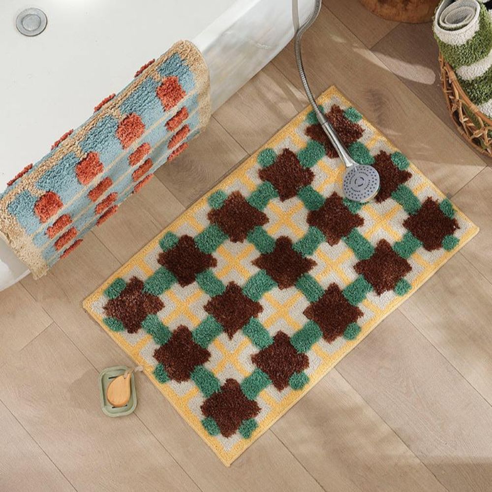 Moroccan Charm | Non-Slip Bath Mat with Soft Fabric for Safe Comfort 5