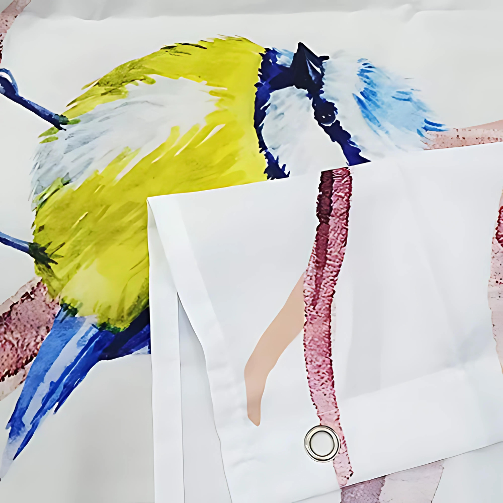 Nature's Touch | Bird & Tree Branches Shower Curtain with Waterproof Fabric | Elegant Design for a Tranquil Bathroom 3