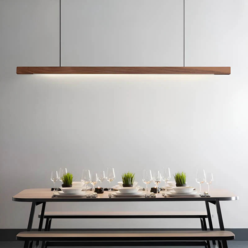 NordicGlow | Stylish Modern Wooden Kitchen Pendant Lighting Fixture 2