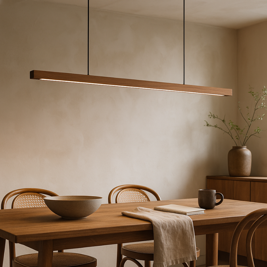 NordicGlow | Stylish Modern Wooden Kitchen Pendant Lighting Fixture 3