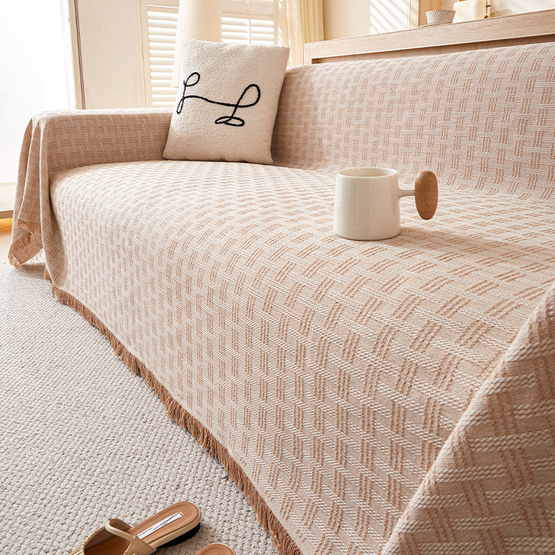DELA Chenille Dustproof Sofa Throw | Four-Season Couch Cover
