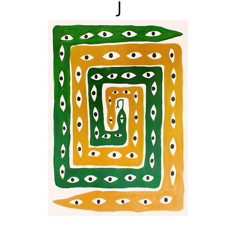 Tropica Folk Art Prints | Modern Botanical Wall Art on Canvas - Styyler