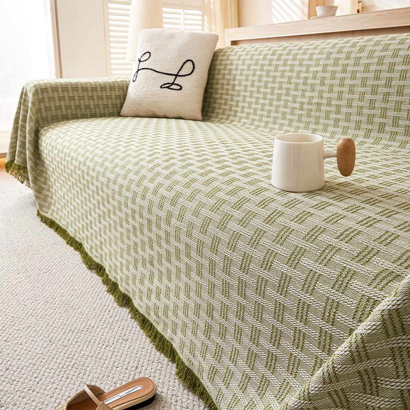DELA Chenille Dustproof Sofa Throw | Four-Season Couch Cover