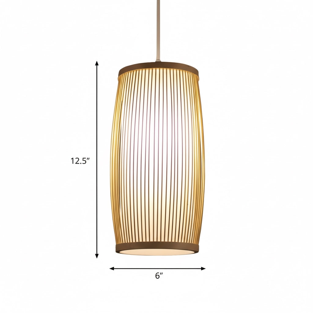 OXYN Bamboo Room Hanging Lamp | Modern Rustic Ceiling Lamp