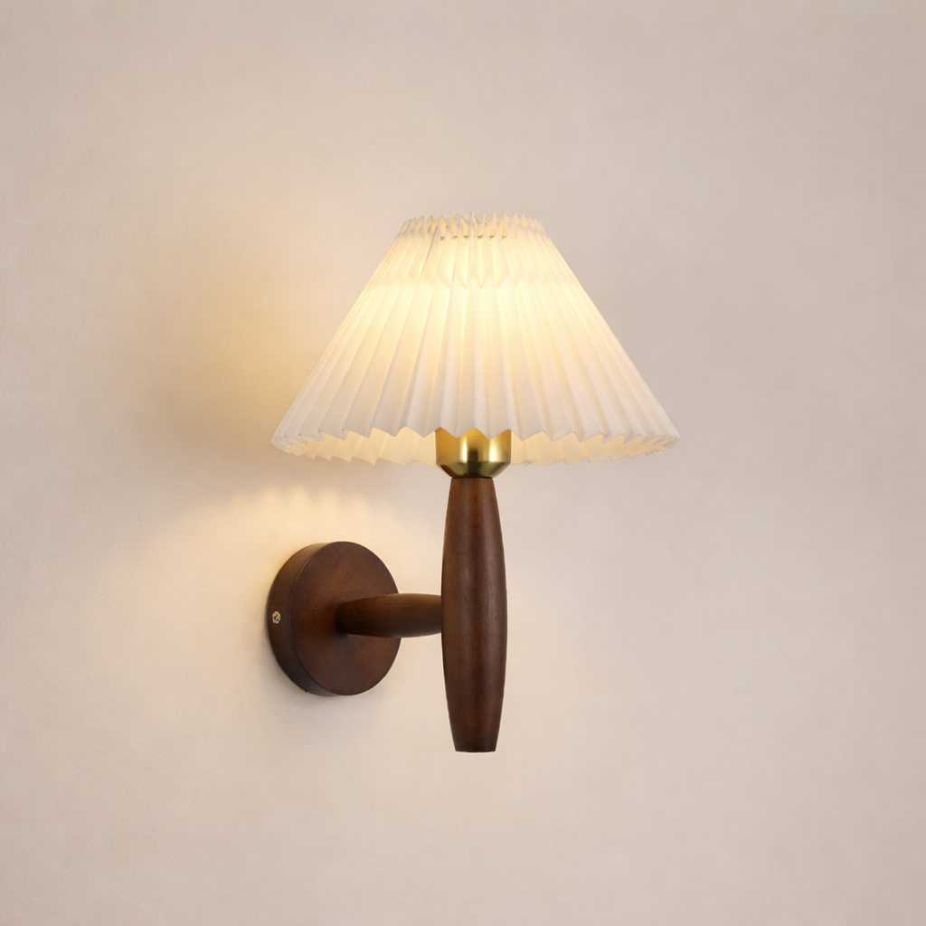 OakenGlow | Elegant Natural Wood Modern Wall Sconce Light 1