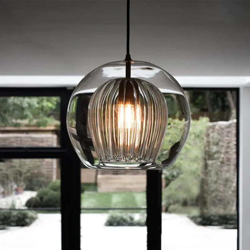 Olivia Pendant Lamp | Modern Minimalist Industrial Glass Lighting