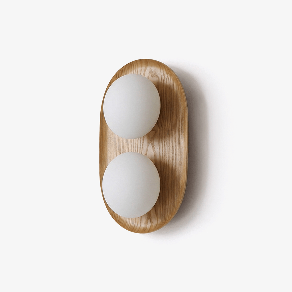 OrbisWood | Elegant Minimalist Dual Globe Wall Sconce Lighting 5
