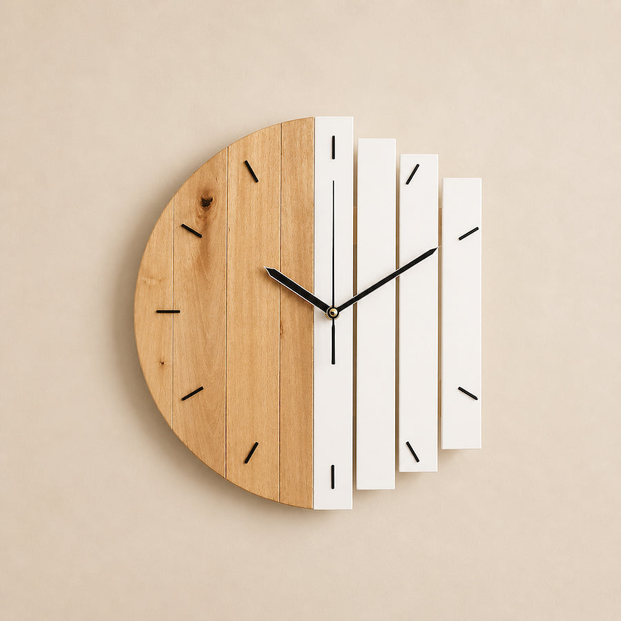 Orlix | Minimalist Wooden Wall Clock for Modern Interiors 2