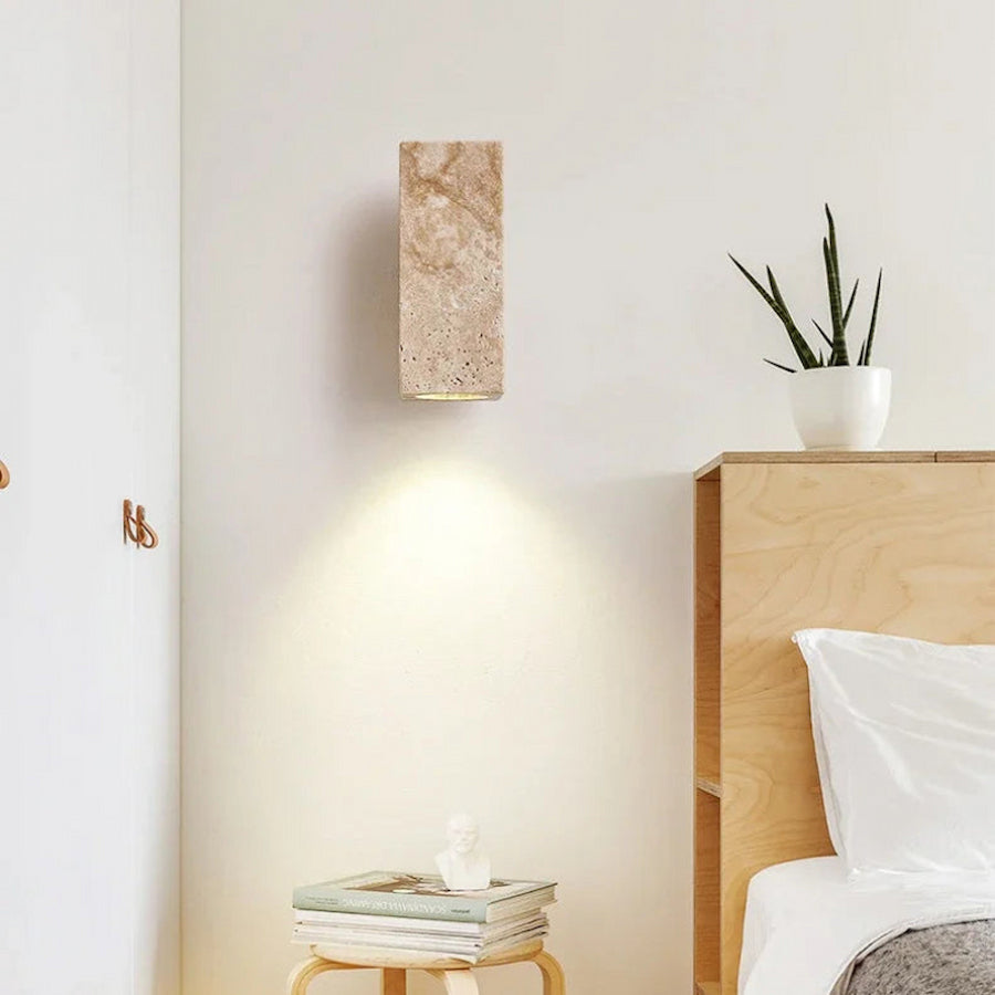 Orvion Elegant Minimalist Natural Stone Wall Sconce Lighting 63