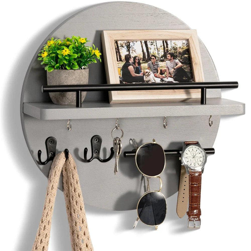 Orvyn | Modern Round Wall Key Holder for Organised Storage 51