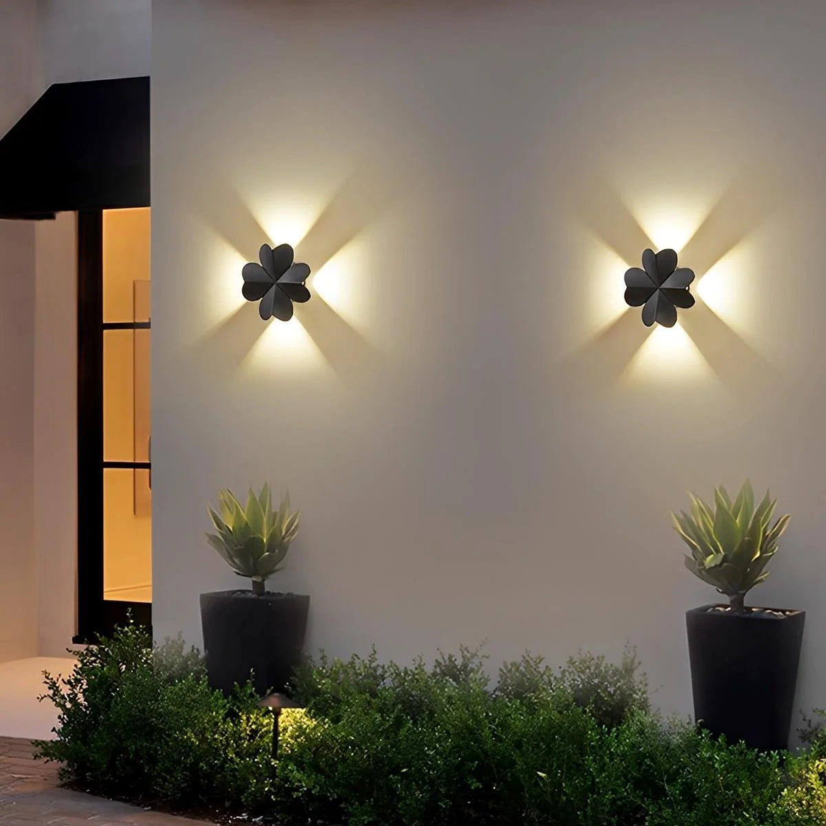 Outdoor LED Wall Light with Sculpted Animal Silhouettes, Waterproof IP65 Aluminum Fixture 10