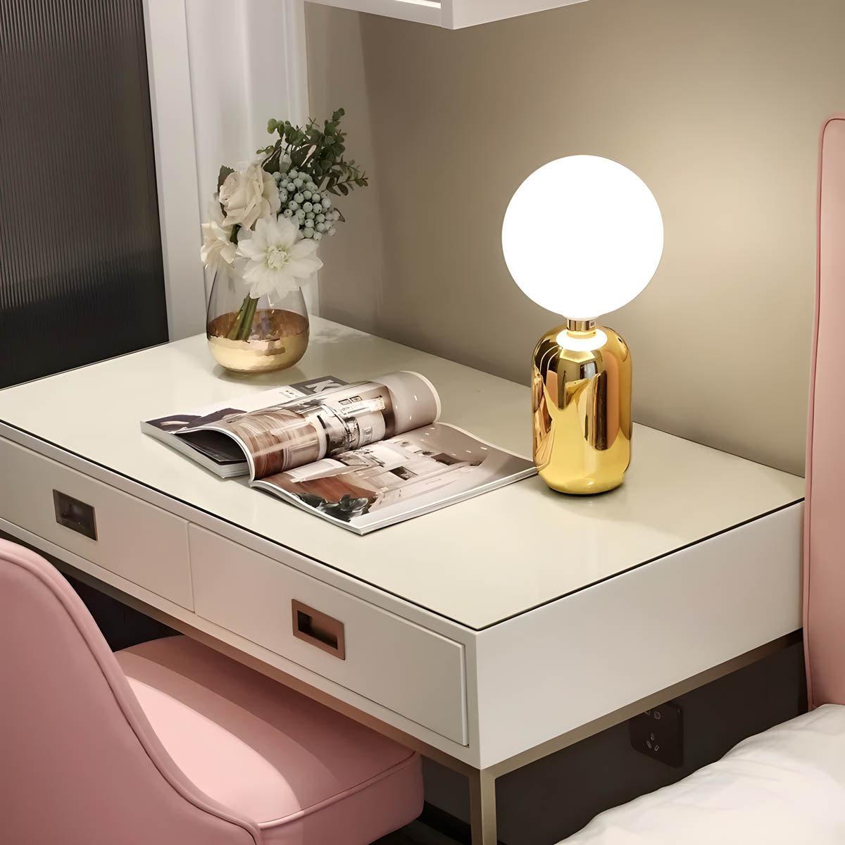 Raisolux | Elegant Modern Metal Table Lamp for Bedroom & Living Room 6