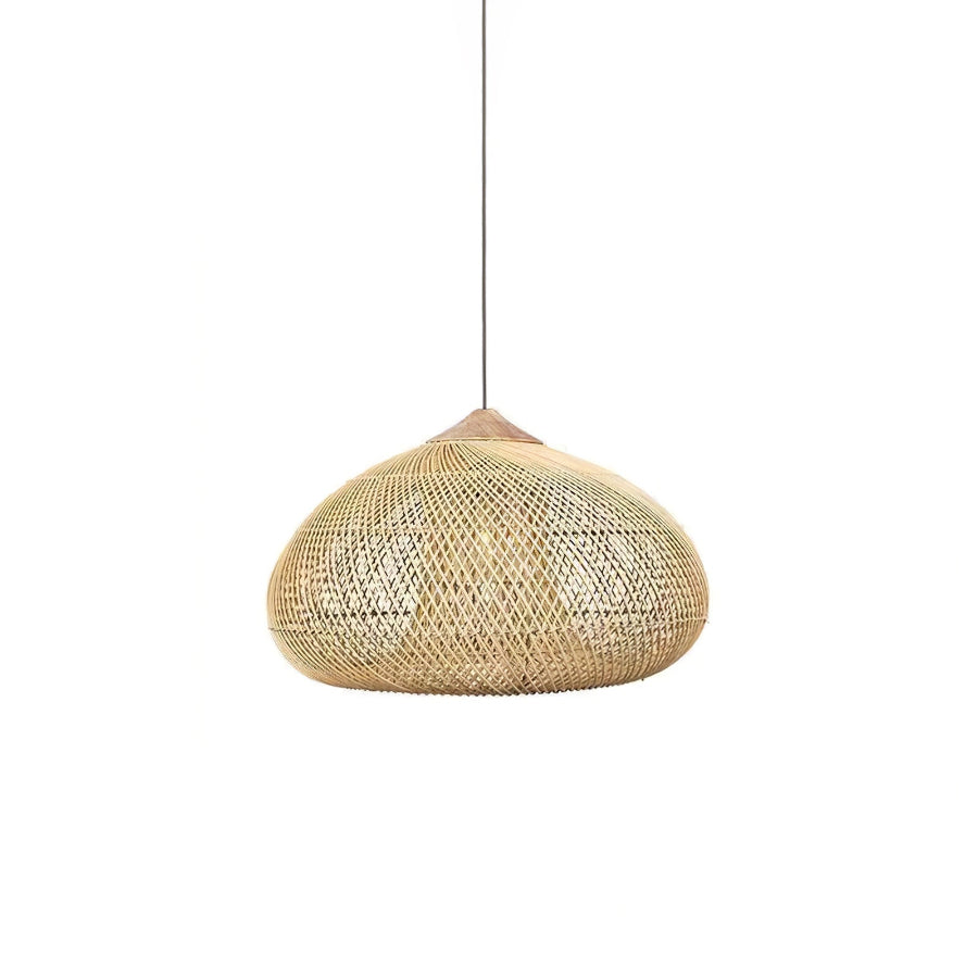 RattanGlow | Elegant Handcrafted Organic Rattan Pendant Light Fixture 0
