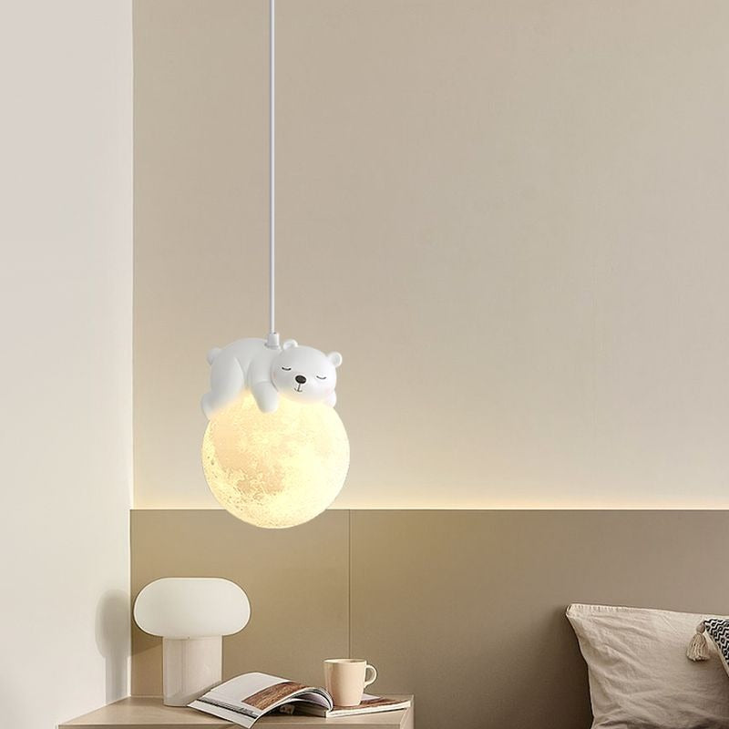 Sleepy Bear Pendant Light | Charming Pendant Lamp for Kids Room