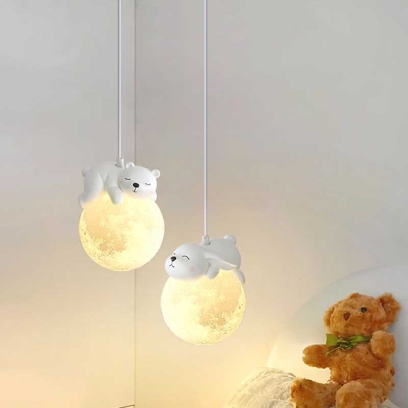Sleepy Bear Pendant Light | Charming Pendant Lamp for Kids Room