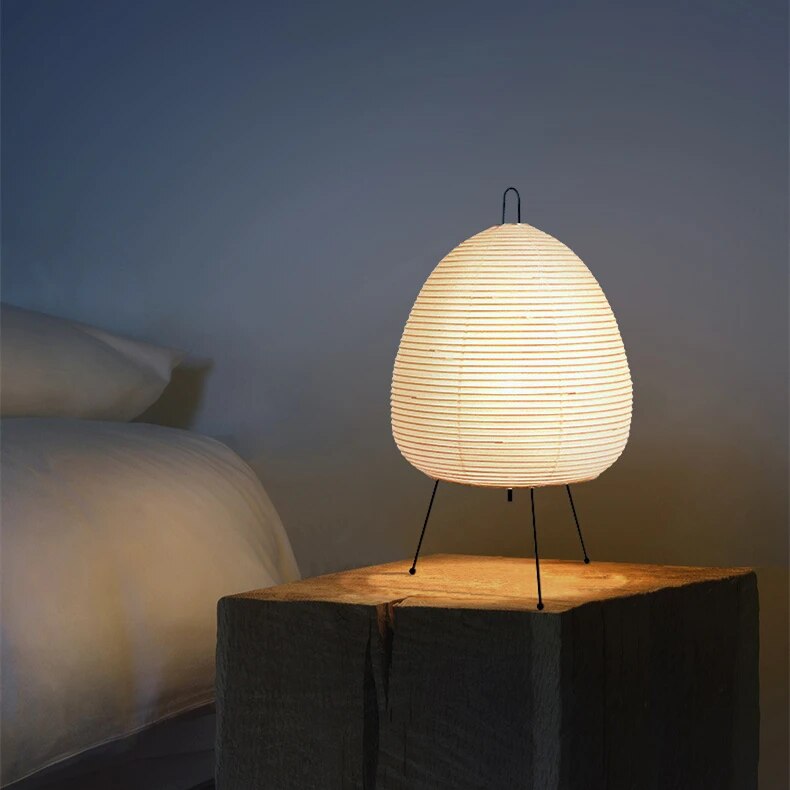 Reva | Elegant Modern Japanese Rice Paper Table Lamp for Bedroom 1