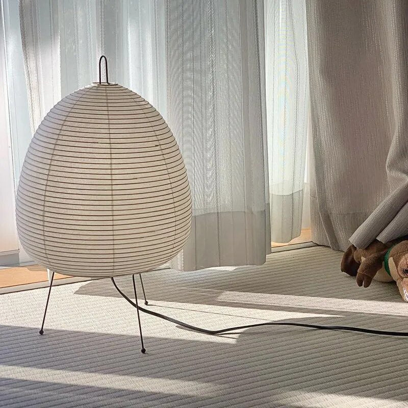 Reva | Elegant Modern Japanese Rice Paper Table Lamp for Bedroom 6