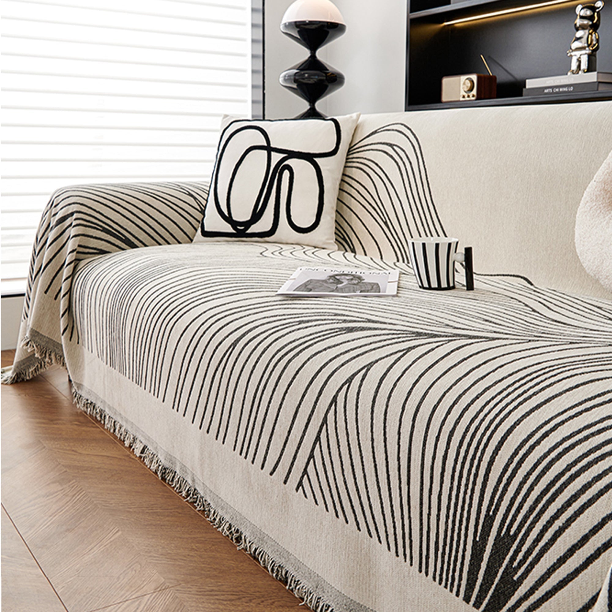 Reversible Celine Sofa Cover | Soft, Durable, Pet-Friendly Slipcover | Machine Washable - Styyler