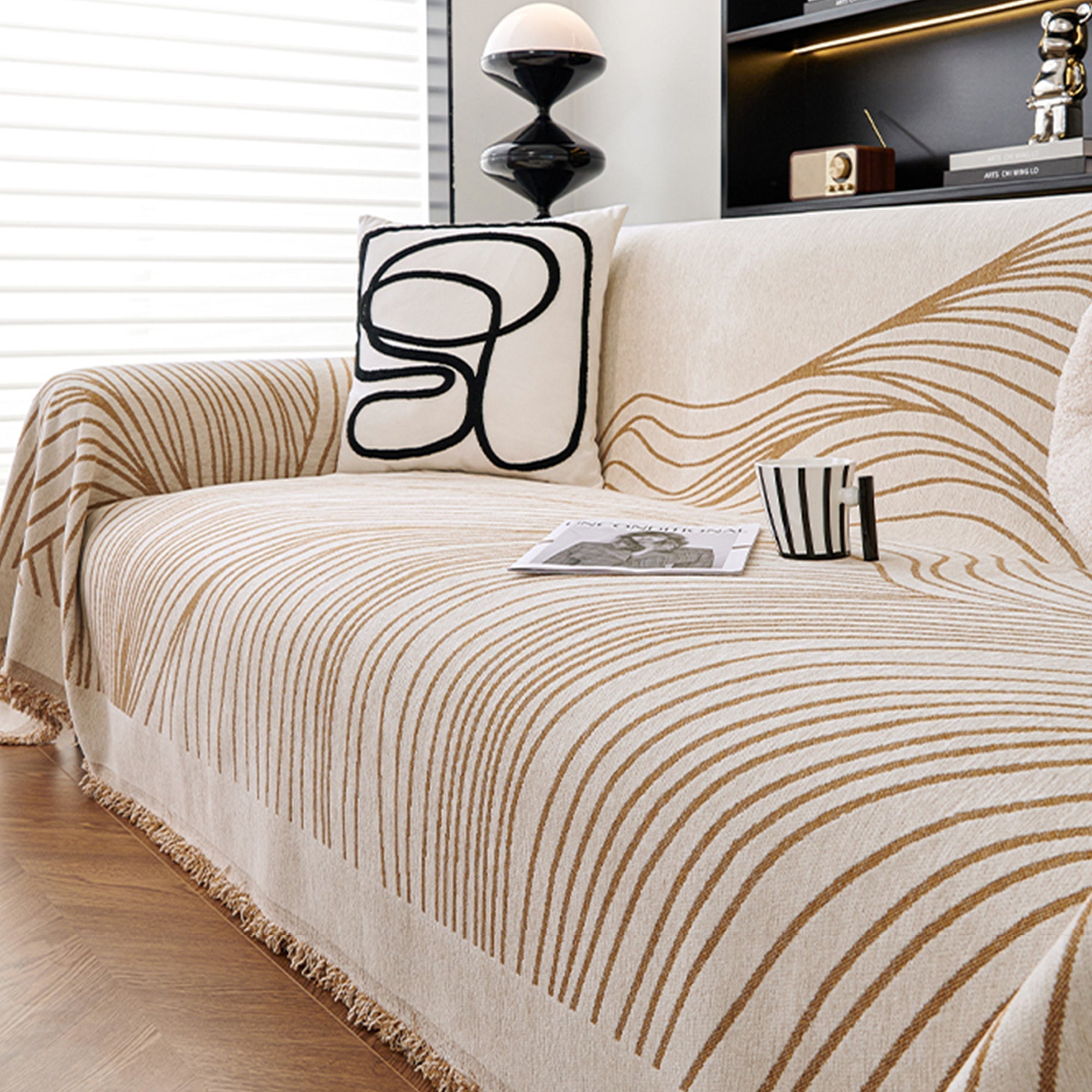 Reversible Celine Sofa Cover | Soft, Durable, Pet-Friendly Slipcover | Machine Washable - Styyler