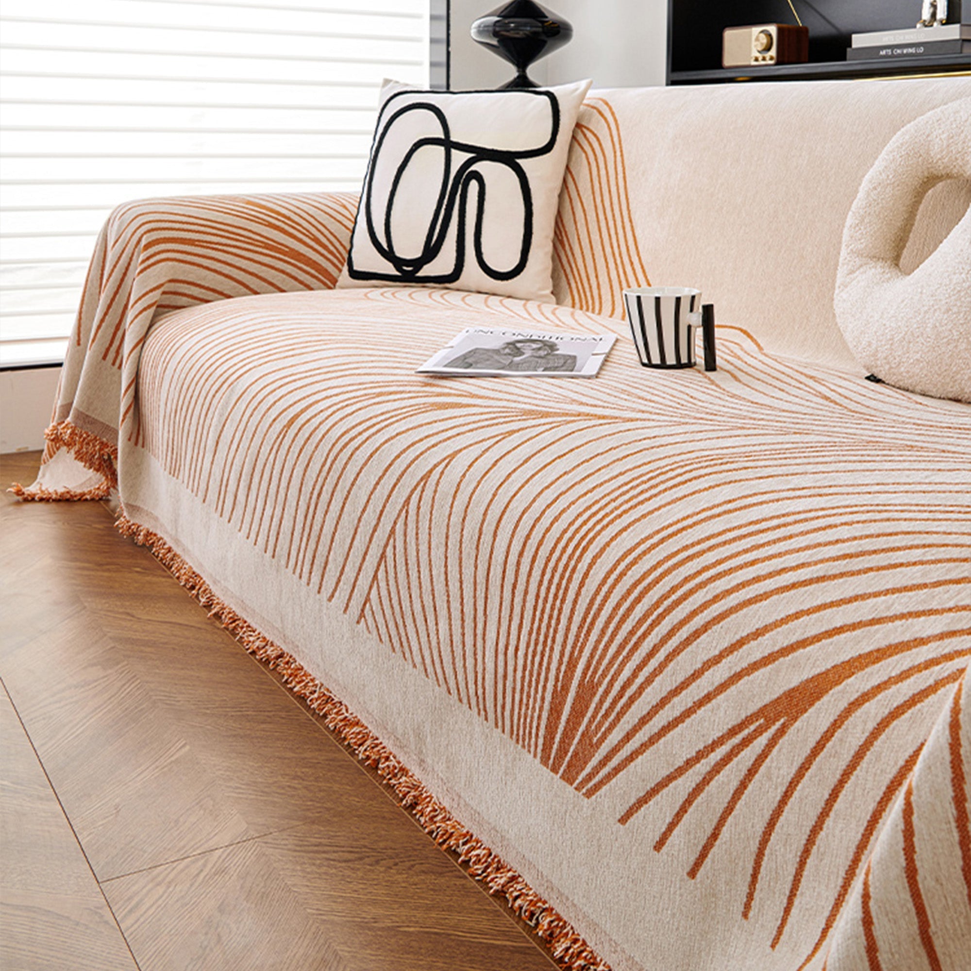 Reversible Celine Sofa Cover | Soft, Durable, Pet-Friendly Slipcover | Machine Washable - Styyler